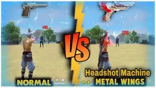 FREE FIRE NEW METAL WINGS DESERT EAGLE DAMAGE ABILITY TEST / New Desert Eagle Metal Wings Attributes