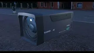 объектив Fujinon UA107 в программе blender