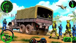 Army Truck Rescue Simulator 3D - US Offroad Army Cargo Truck Driving - Android GamePlay