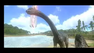 Taming brontosaurus in ark mobile || Tame 150 Max Level bronto 🦕 😄