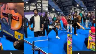 Karan Veer mehra Funny Moment Playing During Rock  Hammer Game in Mumbai Do Watch Vidoe