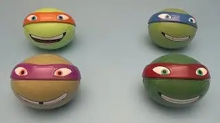 Learning Greater Than Less Than and Equal To with Surprise Eggs! TMNT