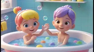 Splish, Splash, A Rainbow Bath | Fun Water Song for Kids | Nursery Rhymes & Songs for Children