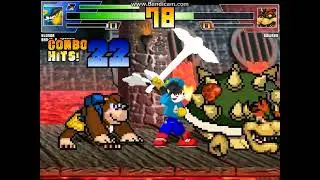 MUGEN battle #7316: Klonoa & Banjo & Kazooie vs Bowser