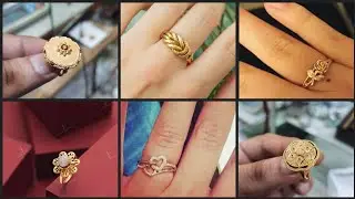 Simple and latest gold ring designs collection 2022 |simple gold rings collection for women