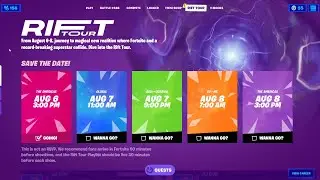 Fortnite Rift Tour Event (Times, Challenges/Quests, Tab, Posters)