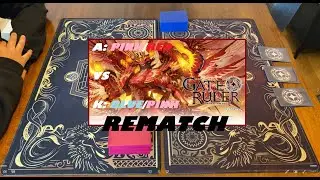 GATE RULER - REMATCH A: Pink/Red, Burn Deck vs K: Blue/Pink, Milt Zoo