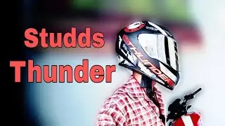My New Helmet for motovlogs Studds Thunder model price & Helmet Review || Mr. Khatana 6845 ||