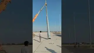 30 mtr High Mast Installation And Erection at Kushinagar Airport