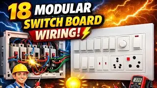 “Big 18 Modular Switch Board Connection 😱” #video #electrical #viral #akritipowertech #trend  