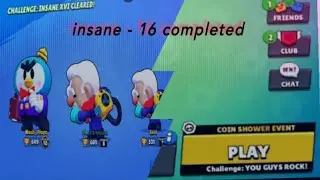 Completing insane 16  CITY RAMPAGE with new glitch.. BRAWL STARS