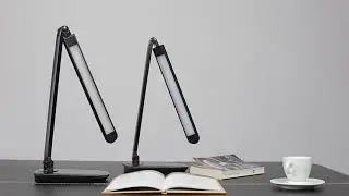 Aigostar Tokyo - LED bureaulamp - Dimbaar - USB oplaadpoort - Qi draadloos opladen - Zwart