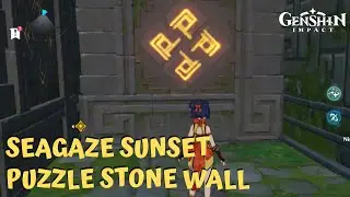 Seagaze Sunset - How to Solve Stone Wall Puzzle - Continue onward to find the Sunset Vermillionite