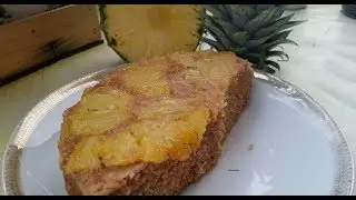 Bizcocho integral con piña estilo Tatin (sin huevo ni lactosa)
