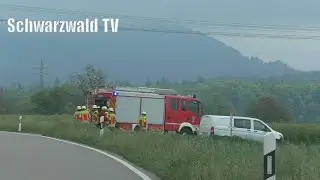 🚨🚒 Tragischer Unfall auf B 34 zw. Rheinfelden und Schwörstadt - Feuerwehr im Einsatz [04.05.2025]