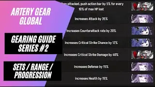 [Artery Gear] Gearing Guide Series #2 - Sets / Range / Progression