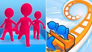 Join Clash 3D Vs Runner Coster⬛️🟪🟦New All Levels Walkthrough Android iOS Gameplay X1A