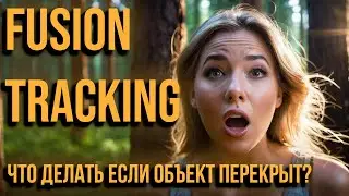DaVinci Resolve. Эп. 56. Fusion. Tracking. Часть 2. Перекрытый паттерн