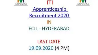 Apprenticeship Recruitment in ECIL Hyderabad
