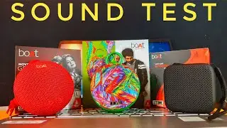 Sound Test | Boat Stone 190, Boat Stone 260, Boat Stone Cuboid 😍🥰🤩 | Which speaker sound is Best🤔 ?