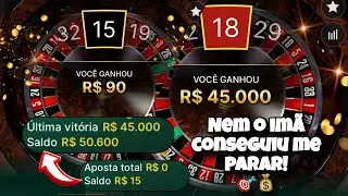 COMO TRANSFORMEI R$ 15 EM R$ 50.600 NA ROLETA! NEM O &Iacute;M&Atilde; CONSEGUIU ME IMPEDIR! 🥷🎯