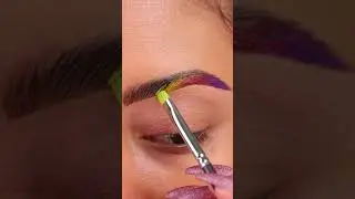 HALF RAINBOW SPARKLY BROWS ft. MEHRON MAKEUP PARADISE AQ PAINTS
