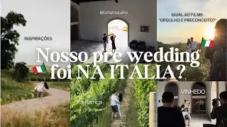 Nosso Pré Wedding foi na Itália?! 🇮🇹📹✨