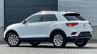 Volkswagen NEW T-roc Sport 2021 in 4K Pure White 17 inch Kulmbach Walk around & inside
