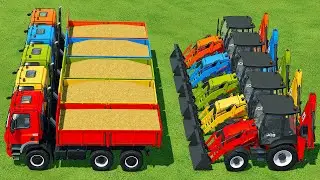 EXCAVATIONS WORK with FIELD BOSS TRACTORS and TRUCKS - STRAW - Farming Simulator 22