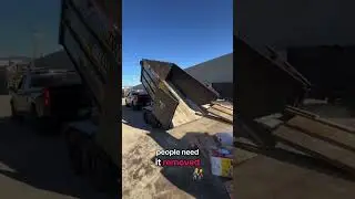 Зарабатывайте с помощью самосвального прицепа! #прицепдлясвалки #прицеп #вывозмусора