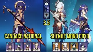 (F2P) C0 CANDACE National & C0 AYAKA SHENHE MONO CRYO | 3.5 Spiral Abyss Floor 12 | Genshin Impact
