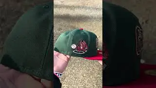 Fresno Grizzlies Grizzlies Patch New Era 59Fifty Fitted Hat (Green Scarlet Red Green Under Brim)