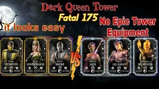 Dark Queen Fatal Tower 175 With Gold Team |Tips Tricks and Talent tree