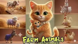 Babies Farm animal Sounds Song |  Nursery Rhyme for Kids | Learn Animal Names and Sounds
