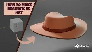 Creating a Realistic 3D Hat in Blender | 3D Modeling and PBR Texturing for Beginners