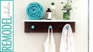 Cute Wall Shelf DIY Decorative Hooks Tutorial