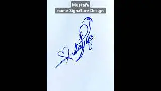 Mustafa name Signature Style #signature #signaturestyle #signaturedesigner #namesign