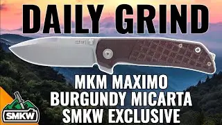 MKM Maximo Burgundy Micarta SMKW Exclusive