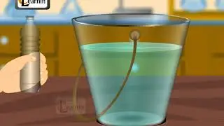 Experiment to prove that air occupy space