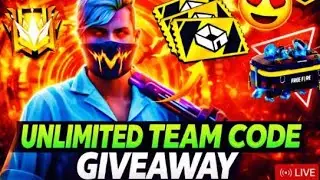 Free Fire Live 🔴 | Team Code Giveaway | First Come First Join 🔥