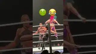 Asuka stink faces Bianca belair and Becky lynch
