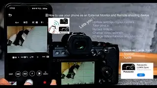 Как использовать телефон в качестве внешнего монитора на Panasonic Lumix S5ii S5iix | Учебное пос...