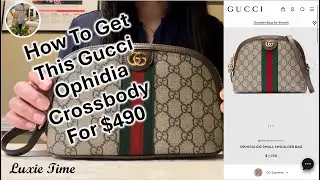 Gucci Ophidia Cosmetic Case Convert into Crossbody Bag for $490