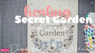 INFP MBTI HEALING VLOG 1 SECRET GARDEN Adult Coloring Book and TOUCH FIVE MARKER PE