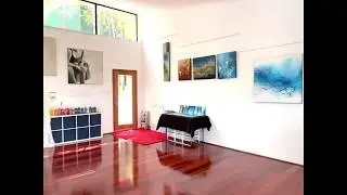 Malini Parker's Art Studio ready for yoga!