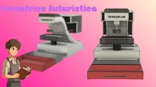 ho progettato una fresatrice futuristica comandata da Piu punti. creato da @techluxelab