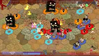 Pit People - My first 2 vs 2 online PvP multiplayer match [Xbox One X, 4K]