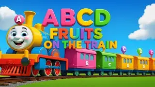 ABCD Fruits On The Train | kids videos for kids | Zubi Dubi Nursery rhymes 