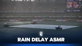 4 hours of Gabba heavy rain and pitch drainage ASMR | Fox Cricket