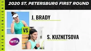 Jennifer Brady vs. Svetlana Kuznetsova | 2020 St. Petersburg First Round | WTA Highlights